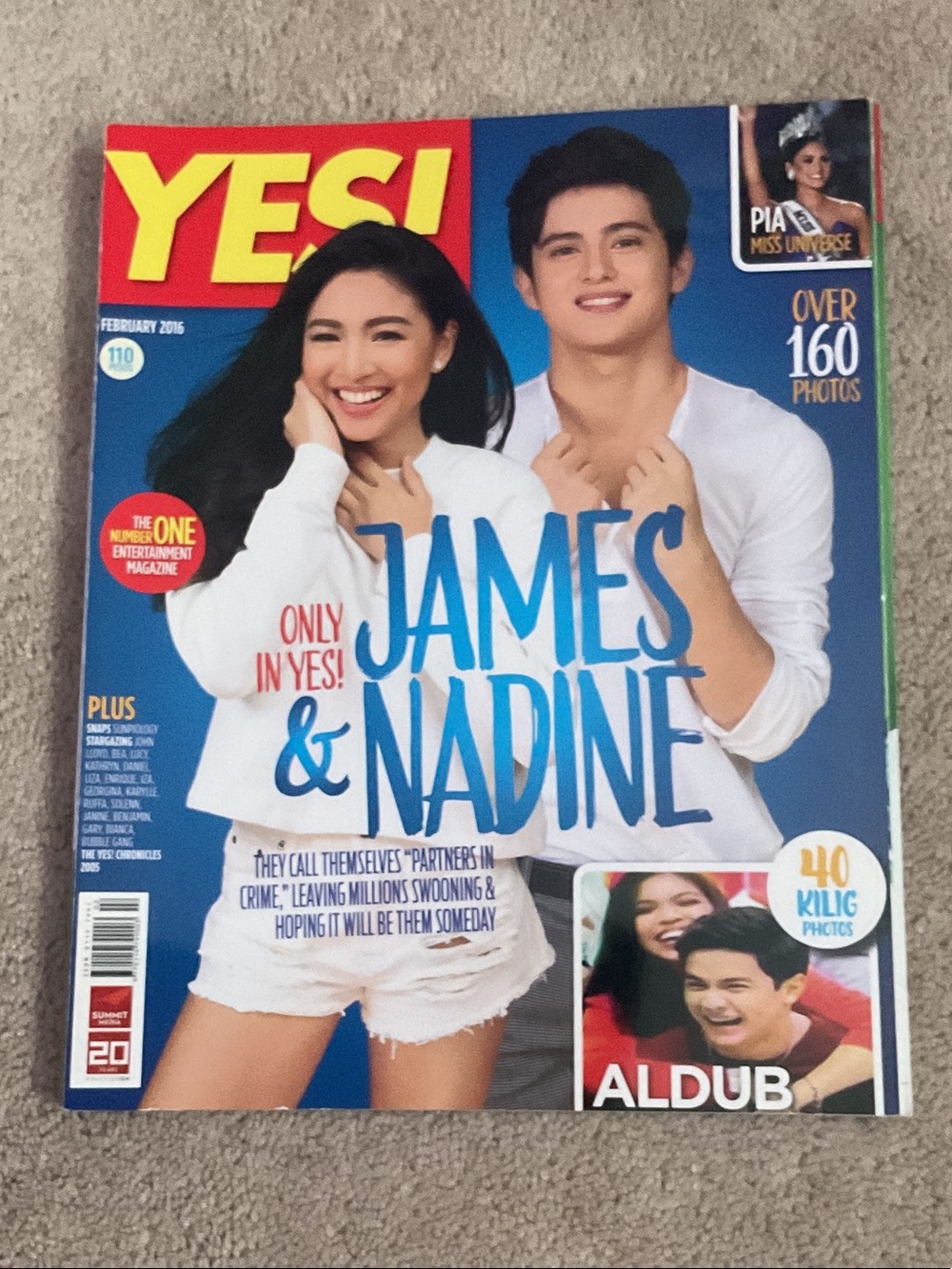 JAMES REID and NADINE LUSTRE 2016 magazine